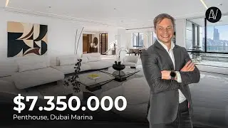 Дизайнерский Penthouse на Dubai Marina | 4 спальни, 627 м², 2 этажа | Полная реновация