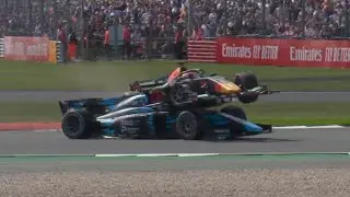 Dennis Hauger AIRBOURNE Crash - 2022 F2 British Grand Prix