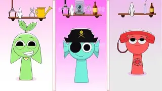 OH NO! HELP! 😱 GARDEN 🆚 PIRATE 🆚 TELE  Sprunki Incredibox