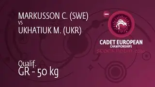 Qual. GR - 50 kg: M. UKHATIUK (UKR) df. C. MARKUSSON (SWE), 3-0