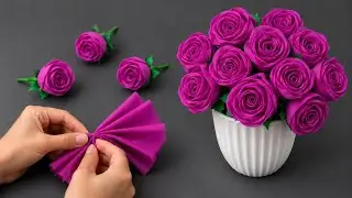 I Made REAL Looking Roses Using Only Fabric! | Easy Handmade DIY Tutorial