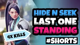 Sage and Phoenix Last Player Standing Hide N Seek - Valorant Gameplay Moments 4x Kills #shorts