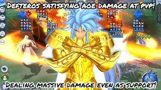 Saint Seiya: Awakening (KOTZ) - Defteros Satisfying AOE Damage at PvP! Massive Damage as Support!