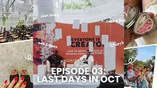 Last week in Oct, event, networking, sick, self care 