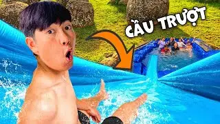 Thái Chuối Thử Thách Làm Bể Bơi Có Cầu Trượt Dưới Lòng Đất