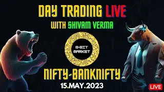 Live Nifty Trading | 15 May | Bank nifty live intraday trading | 8Bit Market