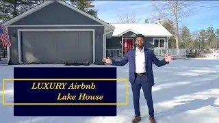 Touring a LUXURY Airbnb lake house in Northern Michigan!