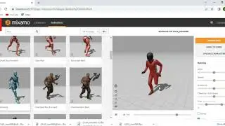 إضافة المجسمات الى Unity باستخدام موقع Mixamo .