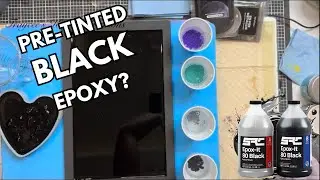 Black Epoxy Resin Wall Art | DIY Resin Pour with Epox-It 80
