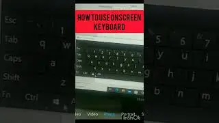 HOW TO USE ONSCREEN KEYBOARD #viral #viralvideo #ytshort #keyboard #best