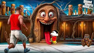 Franklin & Shinchan Enter TUNG TUNG SAHUR House in GTA 5