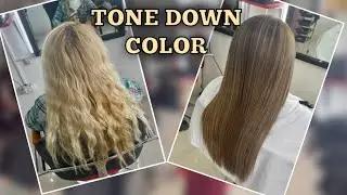 TONE DOWN COLOR HAIR TUTORIAL