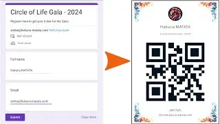 Send QR code e-tickets in Google Forms (automatic) for attendance tracking: step-by-step tutorial
