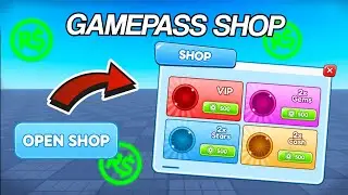 How to make a Gamepass Shop (2026!) | Earn Robux easily! 💵