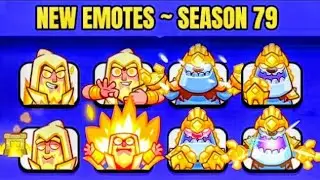 New Emotes In Clash Royale | Season 79 