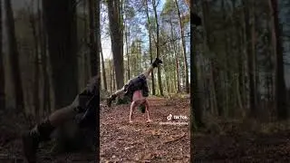 Sexy Man in Just a Kilt: ScottishYogaBoy does a Kilted Handstand in woods.  How does the kilt fall?
