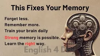 How to Remember Everything | Graded Reader ✅️ | Learning & Memory Skills 🔥 | Boost Your Memory 🧠