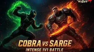 🔥 Cobra vs Sarge | Intense 1v1 Battle of Power & Precision | Shadow Fight 4 Epic Showdown ⚡