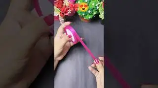 DIY hair accessories from ribbon 🎀 #diy #hairaccessories #bow #diycrafts #ytshorts #shorts #yt