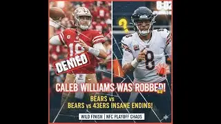 CALEB WILLIAMS WAS ROBBED! 😱  Chicago Bears vs San Francisco 49ers game