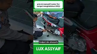 PRIA INI MEMODIF MOTOR FIZ R SAMPAI MENGHABISKAN 200 JUTA #shorts