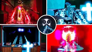 Doors Crucifixion Jeff, Skeleton Bob, El Goblin   All Monsters Jumpscares in Doors Hotel