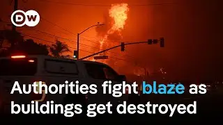 Tens of thousands ordered to evacuate homes from LA wildfire | DW News