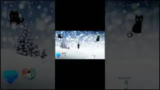 Dancing Snowflakes SWIRLING Around Pine Trees in a Dazzling Blue Wonderland! ❄️🩵