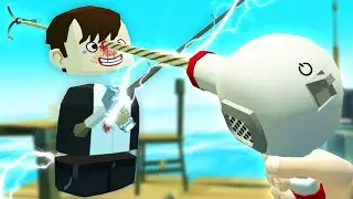 Fudgy got Struck by Lightning so I had to end his suffering... (OceanCraft VR Multiplayer)