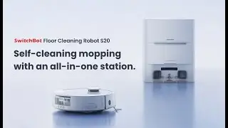 SwitchBot S20 - Self-cleaning mopping with an all-in-one station.