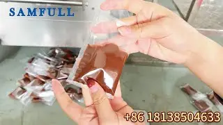 chocolate jam paste sachet filling machine - Samfull small vffs machine