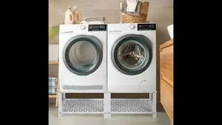 LUCKUP Laundry Pedestal with Storage Shelf-Universal Washing Machine Stand Heavy Duty Metal Base