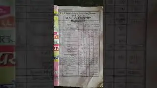 MSc chemistry Latest syllabus