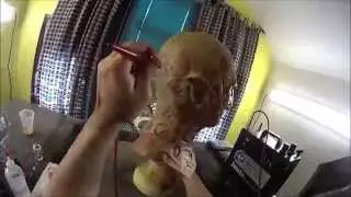 Painting a latex mask