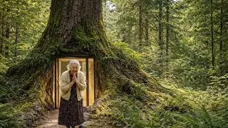 Building a House in the Forest | Mini House Inside a Tree Trunk (ASMR) 