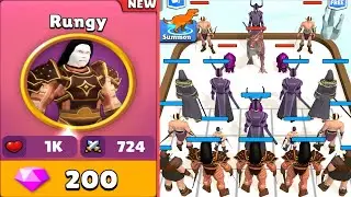 Max Level in Merge Master Dinosaur Monster Fusion: Rungy Warrior Unlock Fight Game