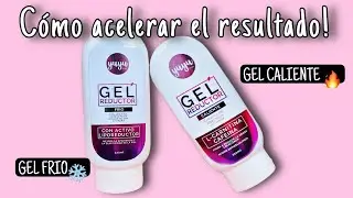 Uso del gel reductor 🔥 y reafirmante🥶!
