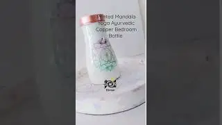 Copper Sugar Pot Manufacturers, Moradabad | 100% Pure Copper Mandala Printed Copper Bedroom Bottle