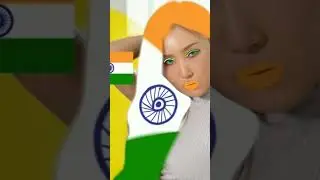 Hwasa Indian flag makeup