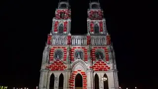 Vidéo mapping sur la cathédrale d'Orléans