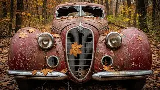 ASMR Car Restoration Full Rebuild of Rosso Corsa Alfa Romeo 8C 2900B 1938 | Abandoned to Looking New