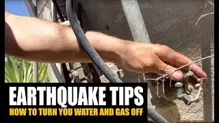 Earthquake tip: How to turn gas and water off in an emergency.