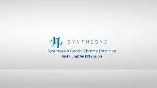 Synthesys X - Installing extension