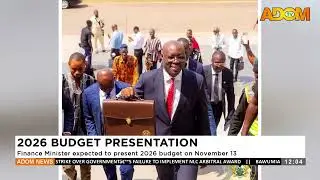 2026 BUDGET PRESENTATION: Finance Minister expected to present 2026 budget on November 13 (27-10-25)