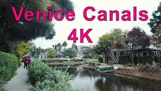 Relaxing Walk on Venice Canals, Marina Peninsula, Mother's Beach, Marina Del Rey, California ASMR 4K