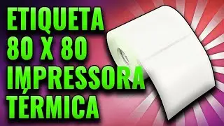 Etiqueta 80x80mm 8x8cm Couche, BOPP, T&eacute;rmico, Poli&eacute;ster para impressora Zebra, Argox, Elgin