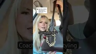 Here is a little Tutorial on how I styled my Coach Brooklyn 28 in Maple w the Coach Chain Strap 🤎