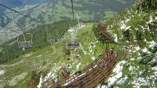 Silvretta Montafon Schruns 2-CLF Sennigrat Talfahrt ab Mittelstation Sommerbetrieb