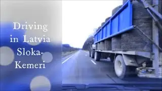Driving in Latvia Jurmala Sloka-Kemeri Autumn 2021
