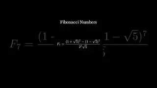 Formula for Fibonacci Numbers!